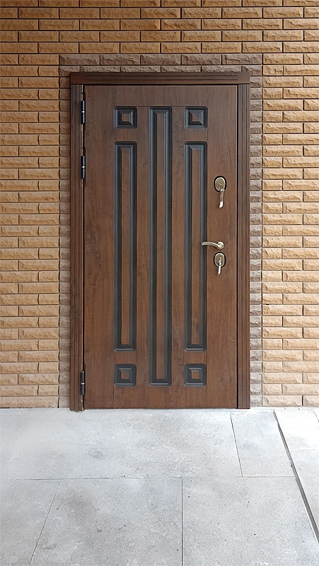 Металлическая дверь в коттедже