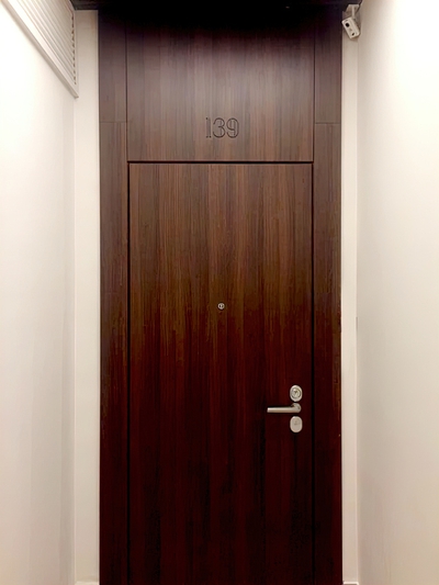 Примеры работ в марте: входные двери МДФ со скрытыми петлями